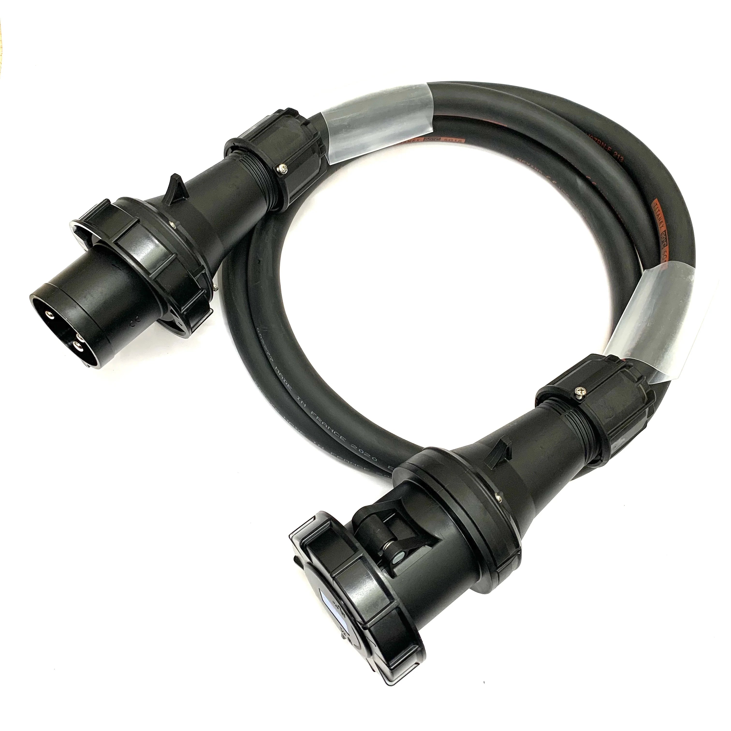 63 Amp Black 3 Pin 230V IP67 10mm² H07RN-F Extension Cable