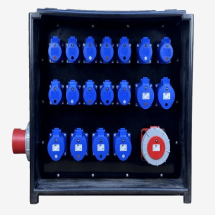 125A Three Phase To 1 X 63A Three Phase + 6 X 32A + 12 X 16A RCBO
