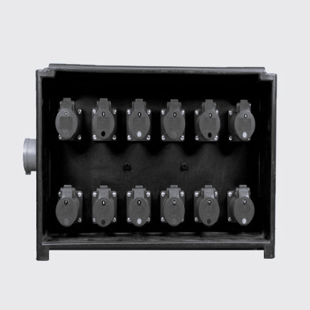 32A Three Phase To 12 X 16A RCBO Midnight Black