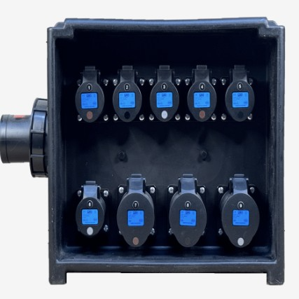 63A Three Phase RCBO To 6 X 16A + 3 X 32A Midnight Black